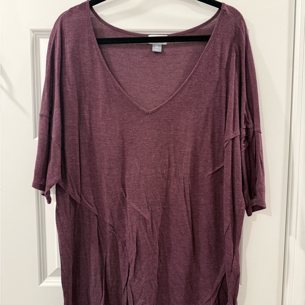 Old Navy Women's Long Sleeve Top in Plum